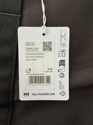 Mochila Helly Hansen Negra NUEVA