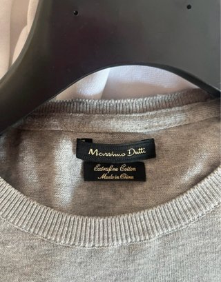 Jersey Massimo Dutti Gris y Azul