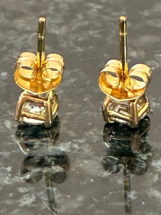 Pendientes Oro 18k 1.01 Ct Diamantes Naturales