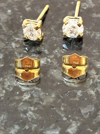 Pendientes Oro 18k 1.01 Ct Diamantes Naturales