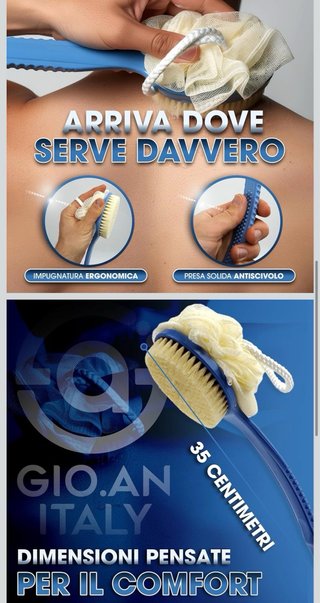 Spugna da bagno con manico