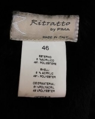 Cappotto donna nero Made in Italy