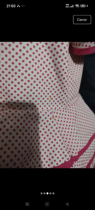 Traje de gitana rosa y blanco