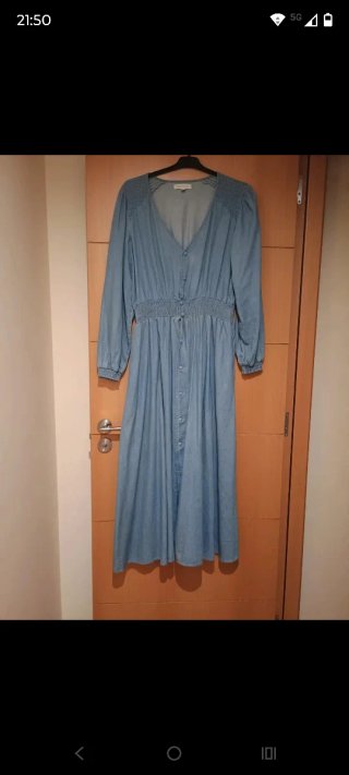 Vestido largo vaquero