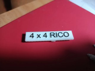 Matrículas Mercedes 4x4 RICO