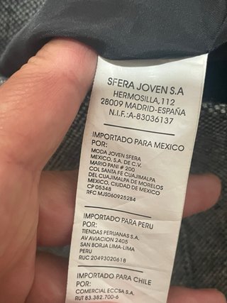 Chaqueta Americana Niño Sfera Talla 7-8 Años