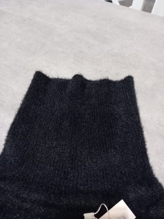 Maglione donna collo alto nero Tg. Unica