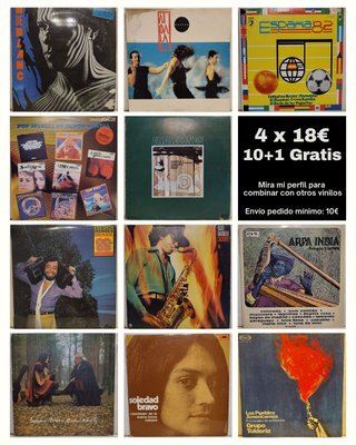 Lote vinilos a 5€/uni Nueva Canción Latina Mecano