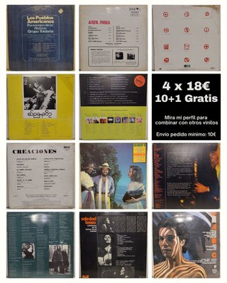 Lote vinilos a 5€/uni Nueva Canción Latina Mecano