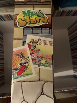 Cuento tres cerditos con figuras de goma