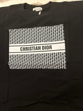 Camiseta Christian Dior Negra Talla L