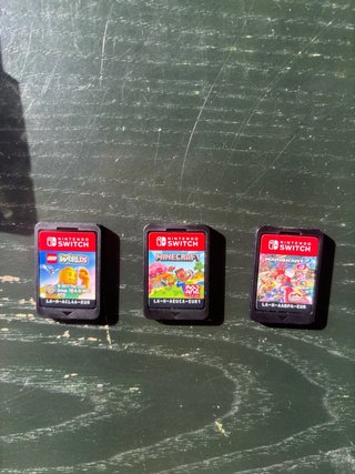 Mario Kart 8 Deluxe, Lego Worlds, Minecraft Switch