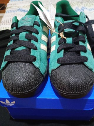 Adidas Superstar II Originales Verde/Negro