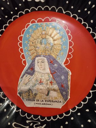 Plato Decorativo Virgen Macarena Sevilla