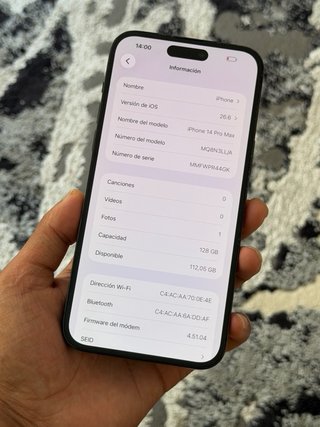 iPhone 14 Pro Max 128GB Bateria 100%