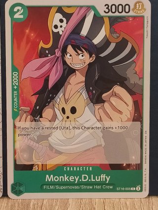 Cartas Monkey Dúo foil/no foil OnePiece Original