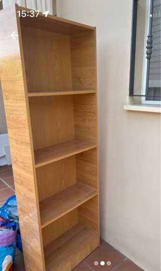Estantería de madera de 3 baldas