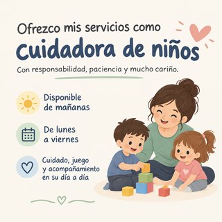 Cuidadora niños