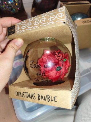 Bola Navidad Disney Bella y Bestia