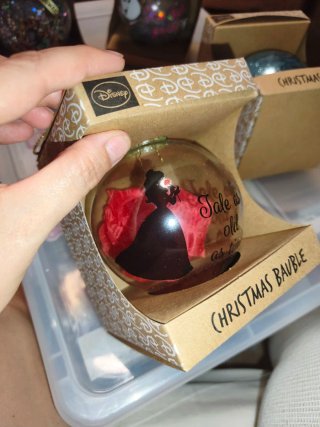 Bola Navidad Disney Bella y Bestia