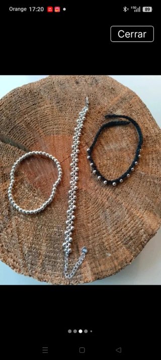 Lote 3 pulseras artesanales
