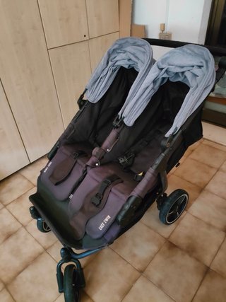 Carrito Gemelar Baby Monster Negro