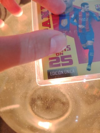 Cromo Panini Neymar Stars on 25