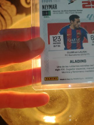 Cromo Panini Neymar Stars on 25