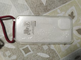 Custodia iPhone 13/14 con cordino rosso