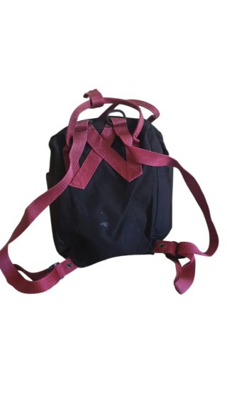 Zaino Fjällräven Kånken Mini Nero Bordeaux