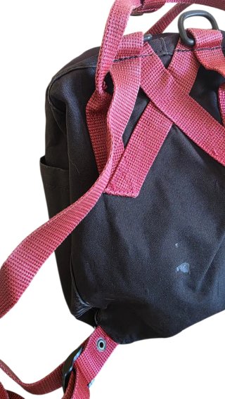 Zaino Fjällräven Kånken Mini Nero Bordeaux