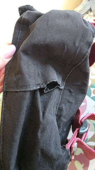 Zaino Fjällräven Kånken Mini Nero Bordeaux