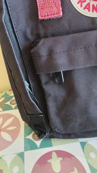 Zaino Fjällräven Kånken Mini Nero Bordeaux