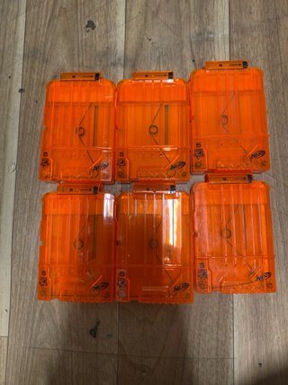 Pack 6 Cargadores Nerf 6+10 Balas