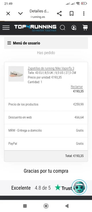 Nike Vaporfly 3 Zapatillas Running