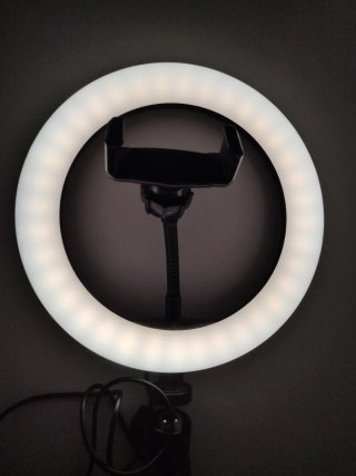 Aro LED 20 cm con trípode y soporte móvil