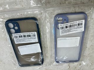 2 Fundas Silicona iPhone 11