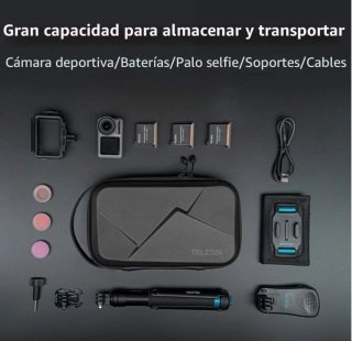 Estuche Rígido Telesin Pro Ampliable