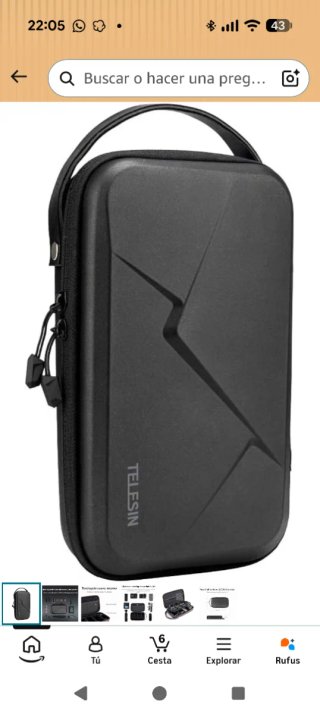 Estuche Rígido Telesin Pro Ampliable