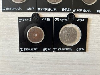 Monedas II República Española