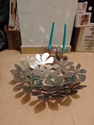 Candelabro y centro de mesa Monika Mulder Vintage
