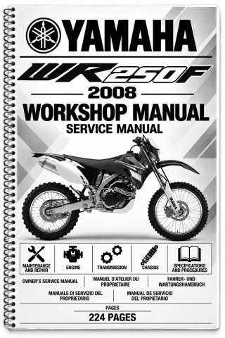 Manual de Taller Yamaha WR250F 2008