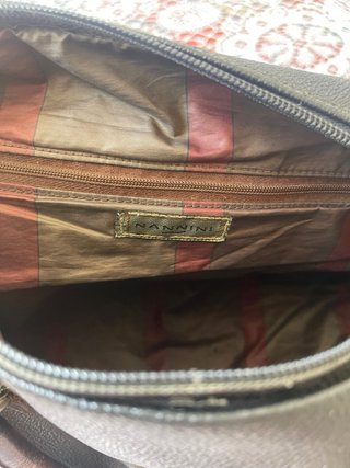 Borsa bauletto Nannini in  pelle nera