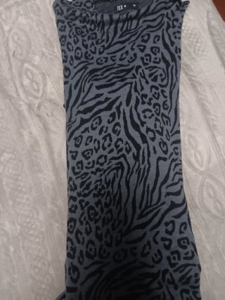 Vestido largo estampado animal print