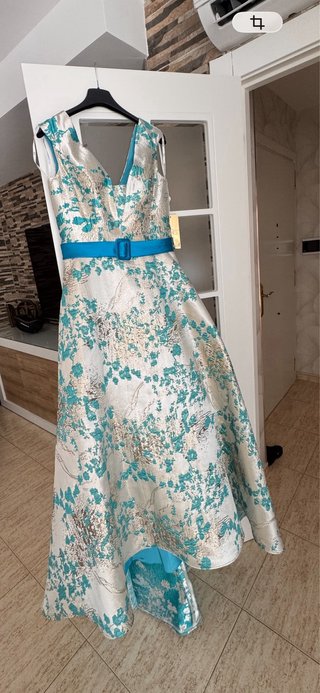 Vestido de fiesta DEIVER LUENGO beige/teal