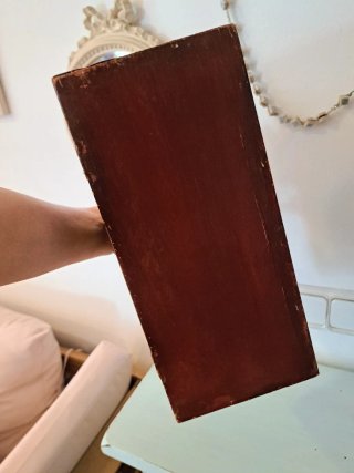 Caja baúl vintage de madera