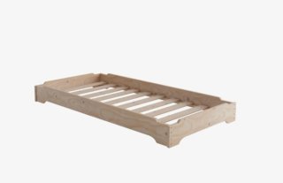 Cama apilable de madera