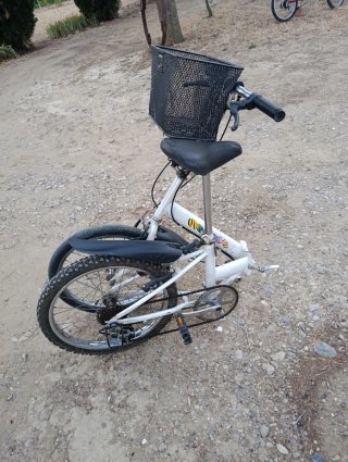 Bicicleta Plegable Urbanbike Blanca