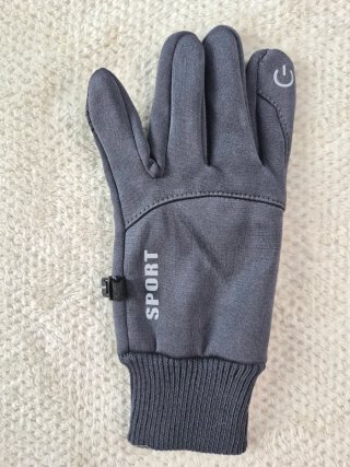 Guantes deportivos táctiles con forro polar ligero
