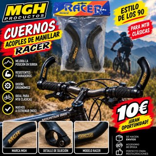Cuernos MGH ACOPLES MANILLAR RACER MTB